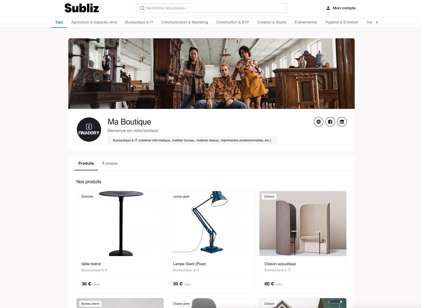 Ma boutique de location